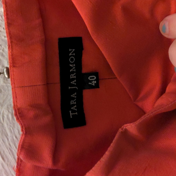 Vintage 90s Red Strapless Tara Jarmon Dress - Picture 3 of 3